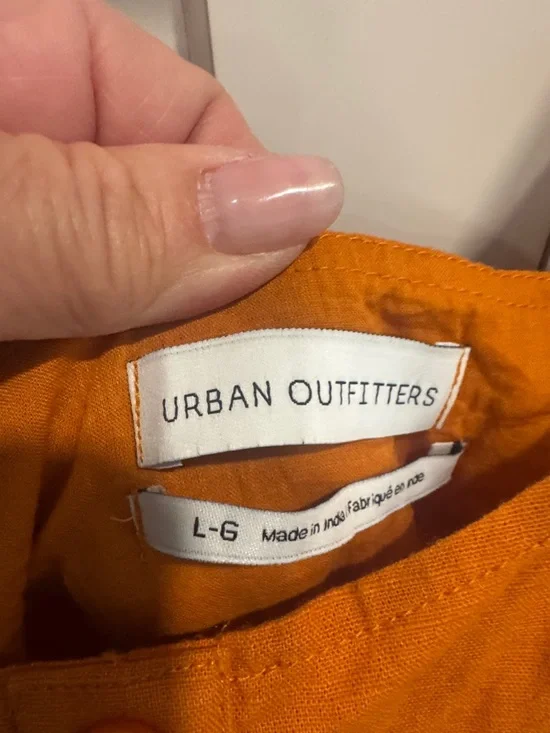 Urban Outfitters Burnt Orange Tiered Button-Front Camisole - Picture 3 of 3